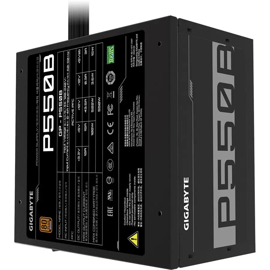 GIGABYTE GP-P550B 550W 80+ Bronze Power Supply