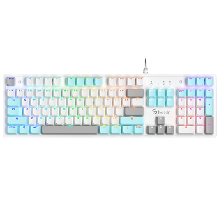 Bloody S510N Mechanical Gaming Keyboard - Brown Switch (White)