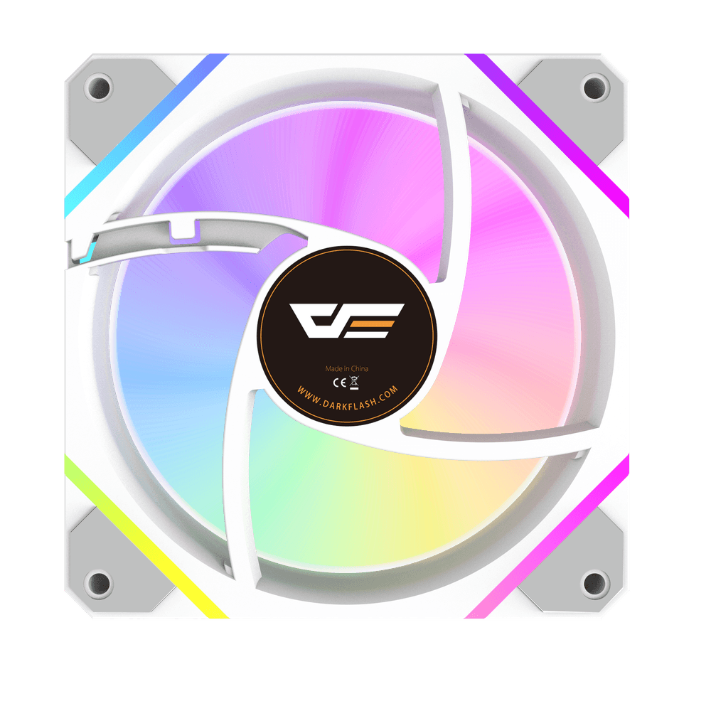 DM12PRO 3in1 WHITE RGB FANS Set With Controller & Remote