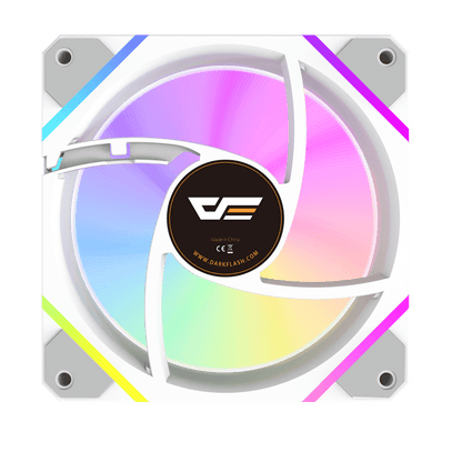 DM12PRO 3in1 WHITE RGB FANS Set With Controller & Remote
