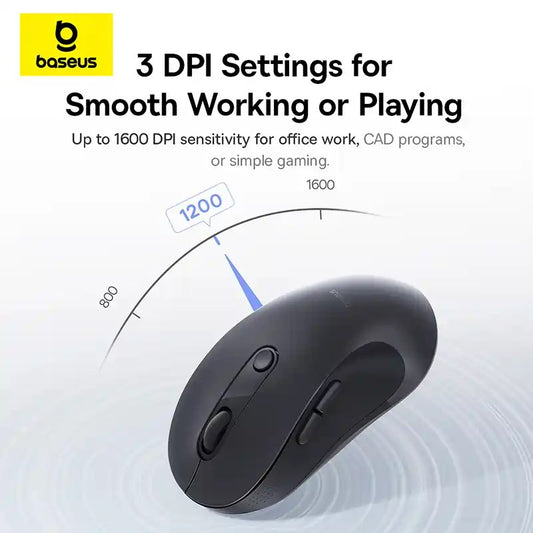 Baseus F02 Ergonomic Wireless Mouse Bluetooth Single