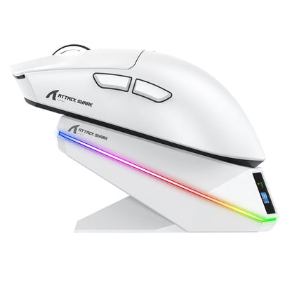 ATTACK SHARK X11 PRO V2 Wireless Gaming Mouse with TFT Display Charging Dock with C06 Coiled Cable