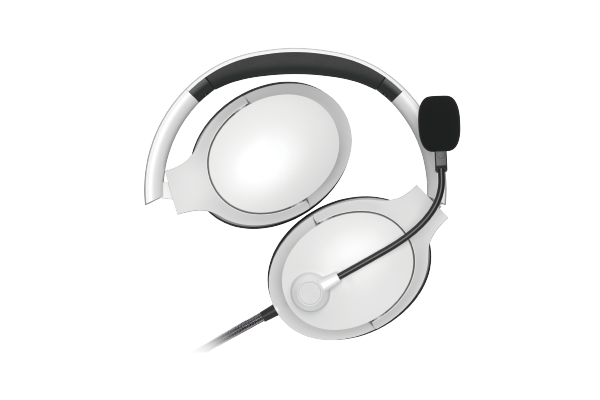 A4Tech FH280U White Light Weight Noise Cancelling Headset
