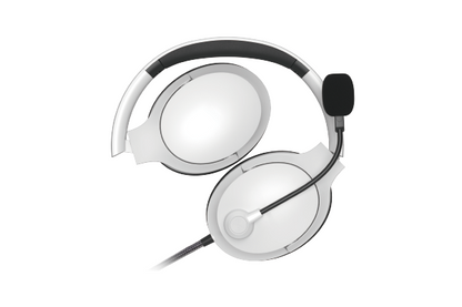 A4Tech FH280U White Light Weight Noise Cancelling Headset