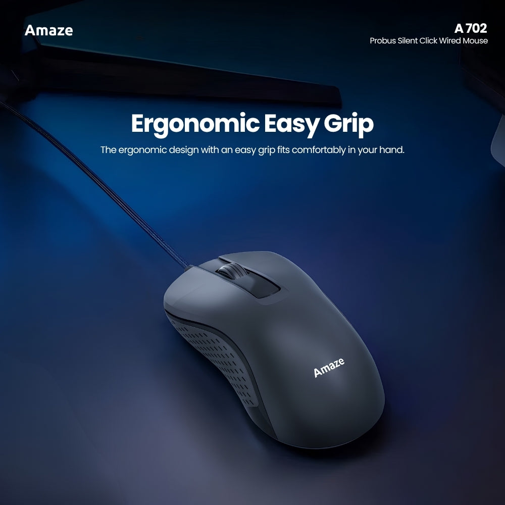 Probus Silent Click Wired Mouse| A702