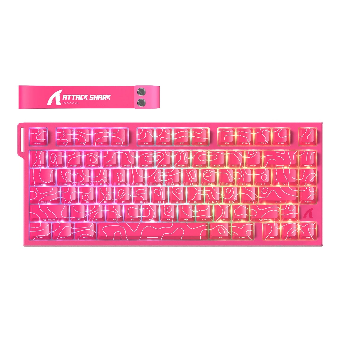 ATTACK SHARK R82 HE Rapid Trigger Keyboard Magnetic Switch with 0.005MM RT