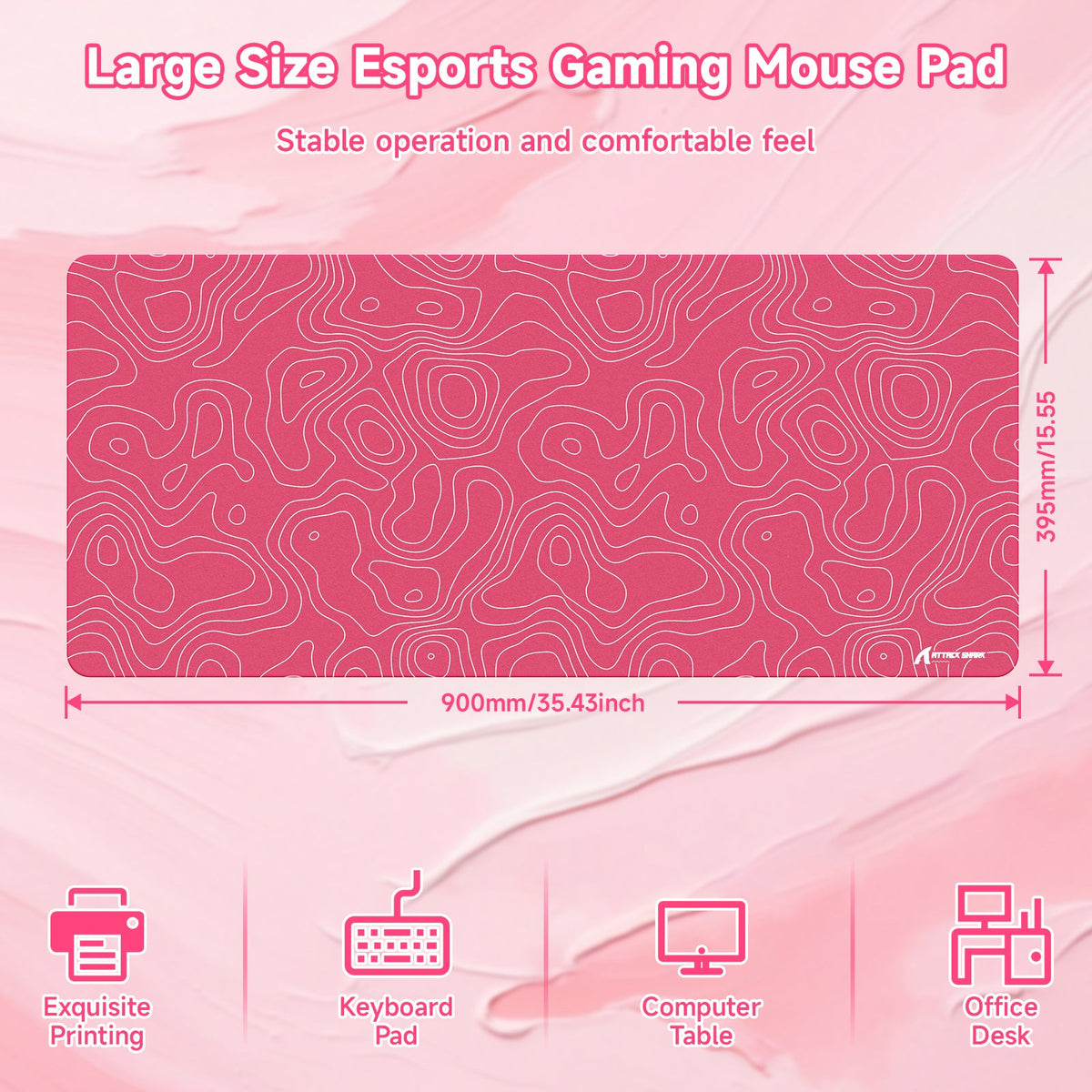 ATTACK SHARK CM02PRO eSport Gaming Mousepad (900x400x4 MM)