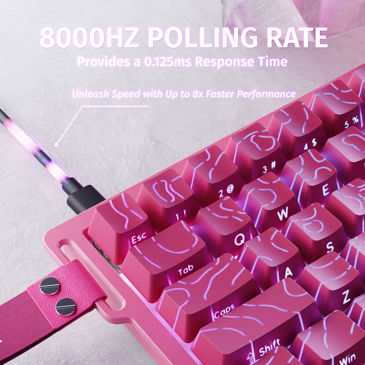 ATTACK SHARK X68 HE Rapid Trigger Keyboard Magnetic Switch