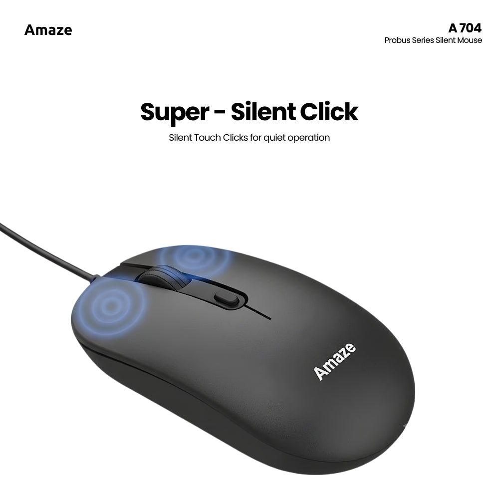 Probus Silent Click Wired Mouse| A704