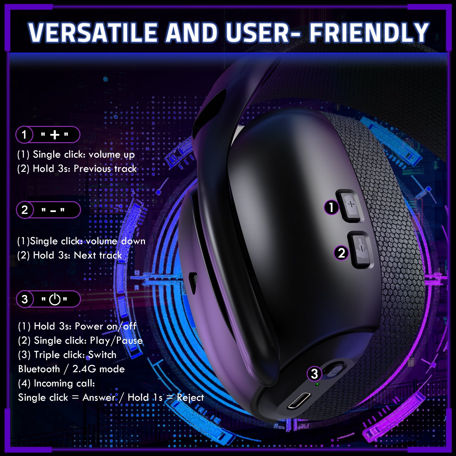 ATTACK SHARK L80 PRO Wireless Gaming Headset