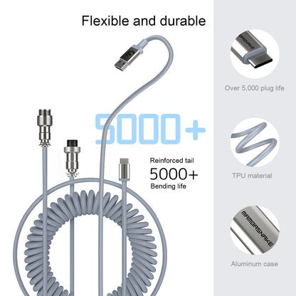 ATTACK SHARK x MAMBASNAKE C01 Coiled Cable