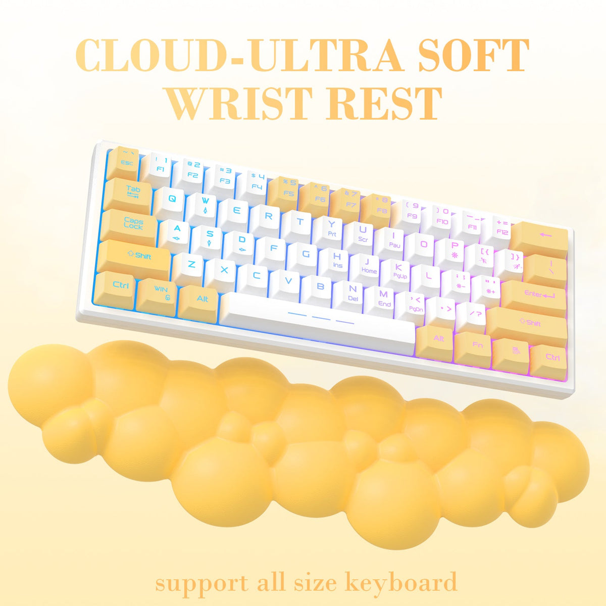 ATTACK SHARK Cloud Keyboard Wrist Rest