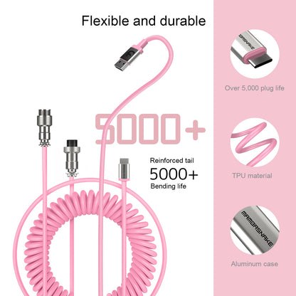 ATTACK SHARK x MAMBASNAKE C01 Coiled Cable