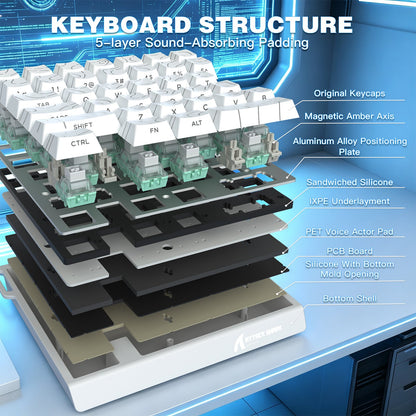 ATTACK SHARK M36 HE One-Handed Magnetic Switch Keyboard