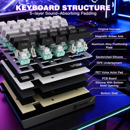 ATTACK SHARK M36 HE One-Handed Magnetic Switch Keyboard
