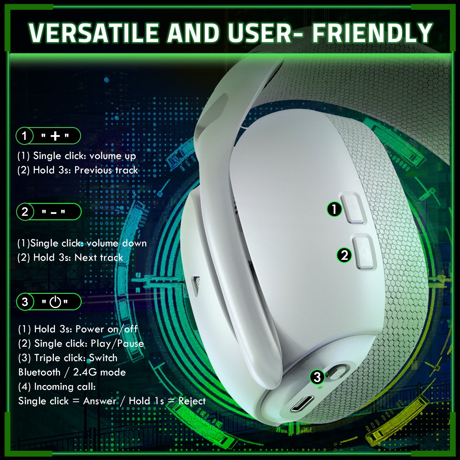 ATTACK SHARK L80 PRO Wireless Gaming Headset