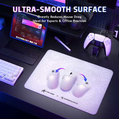 ATTACK SHARK CM05 Tempered Glass Gaming Mouse Pad