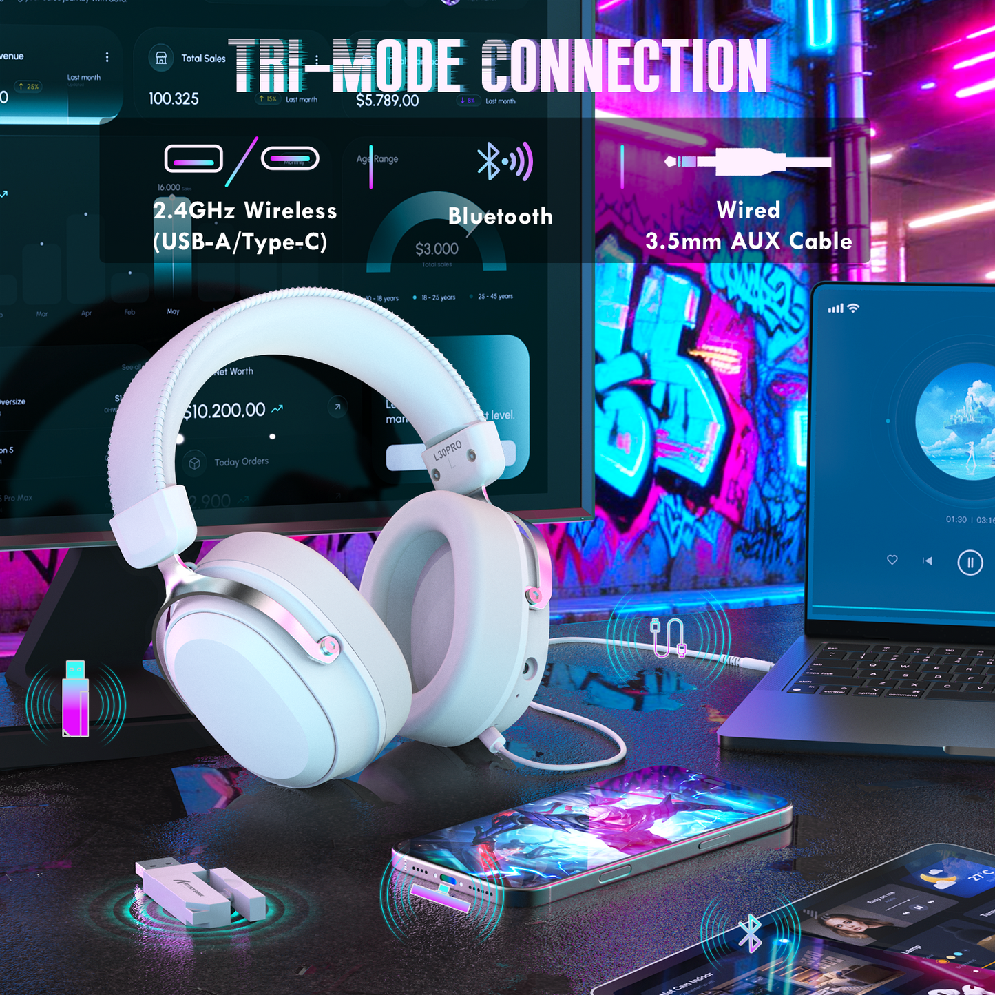 ATTACK SHARK L30 PRO Wireless Gaming Headset