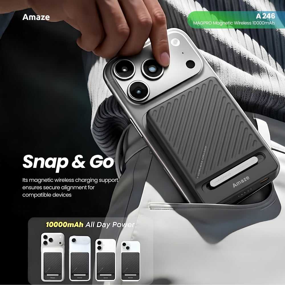 MAGPRO Magnetic Wireless 10000mAh Powerbank – A246