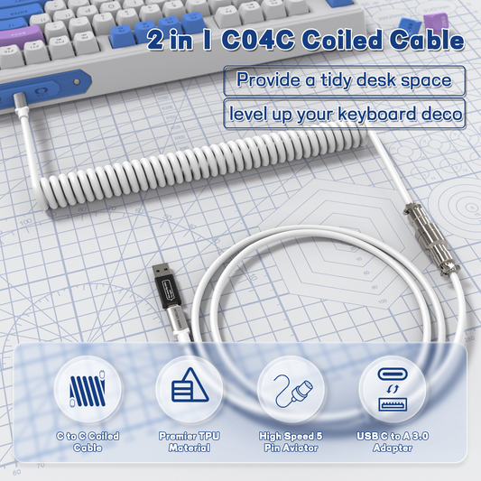 ATTACK SHARK C04-C COILED CABLE