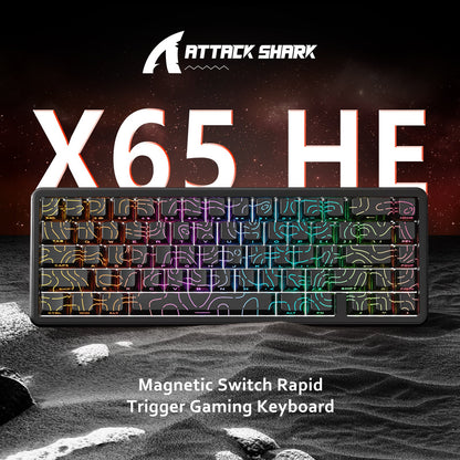 ATTACK SHARK X65 HE Magnetic Switch Rapid Trigger Keyboard