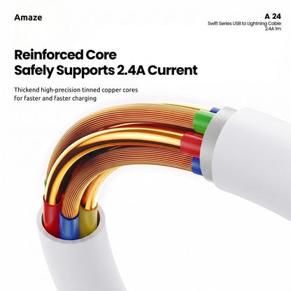 Swift Series USB to Lightning Cable 2.4A 1m | A24