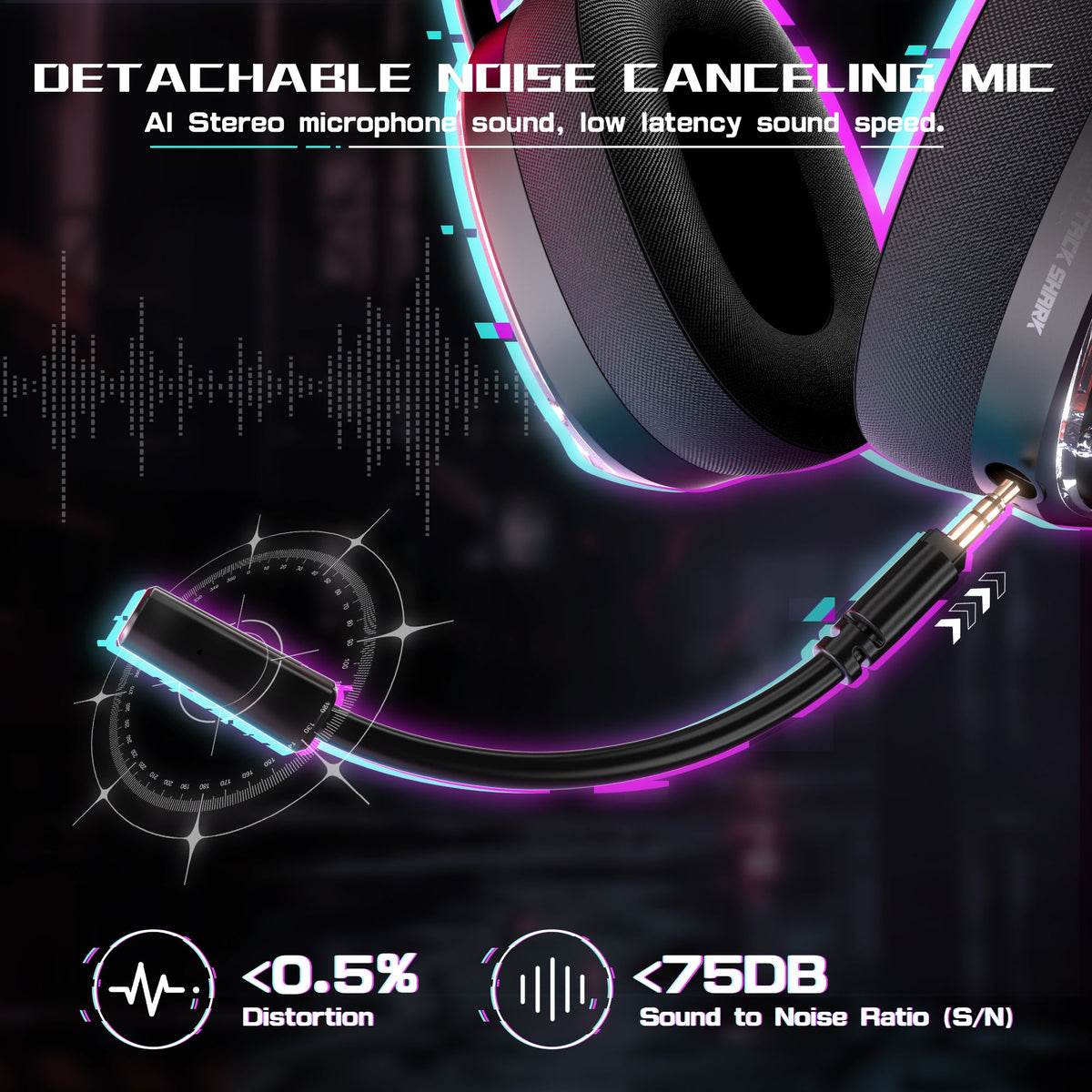 ATTACK SHARK L60 Ultra-Light Tri-Mode Gaming Headset