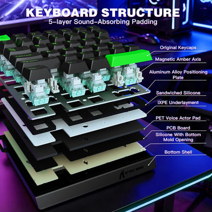 ATTACK SHARK M36 HE One-Handed Magnetic Switch Keyboard