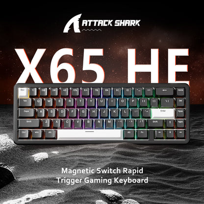 ATTACK SHARK X65 HE Magnetic Switch Rapid Trigger Keyboard