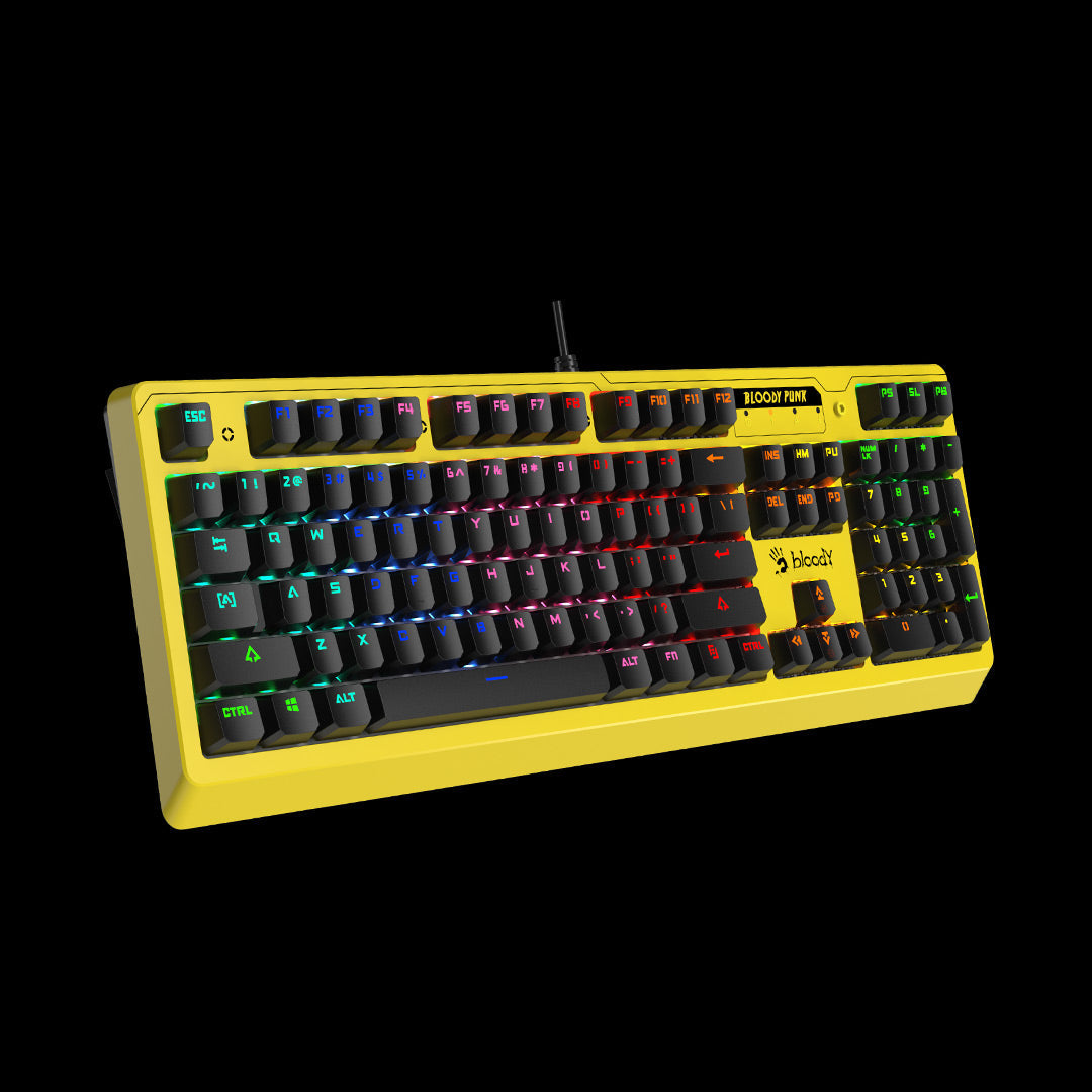 Bloody B810rc RGB Mechanical Gaming Keyboard (Punk Yellow)