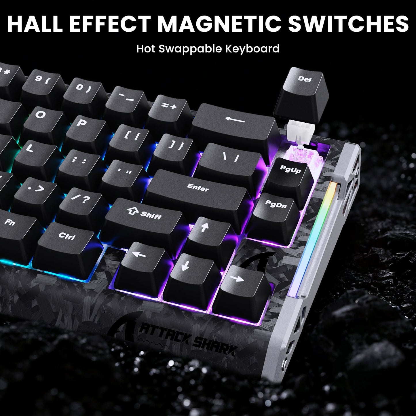 ATTACK SHARK R68 HE & X11 ULTRA Carbon Fiber Gaming Bundle With C01 ULTRA Coiled Cable