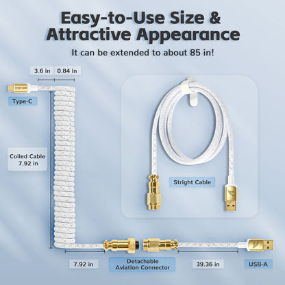 ATTACK SHARK C03 COILED CABLE