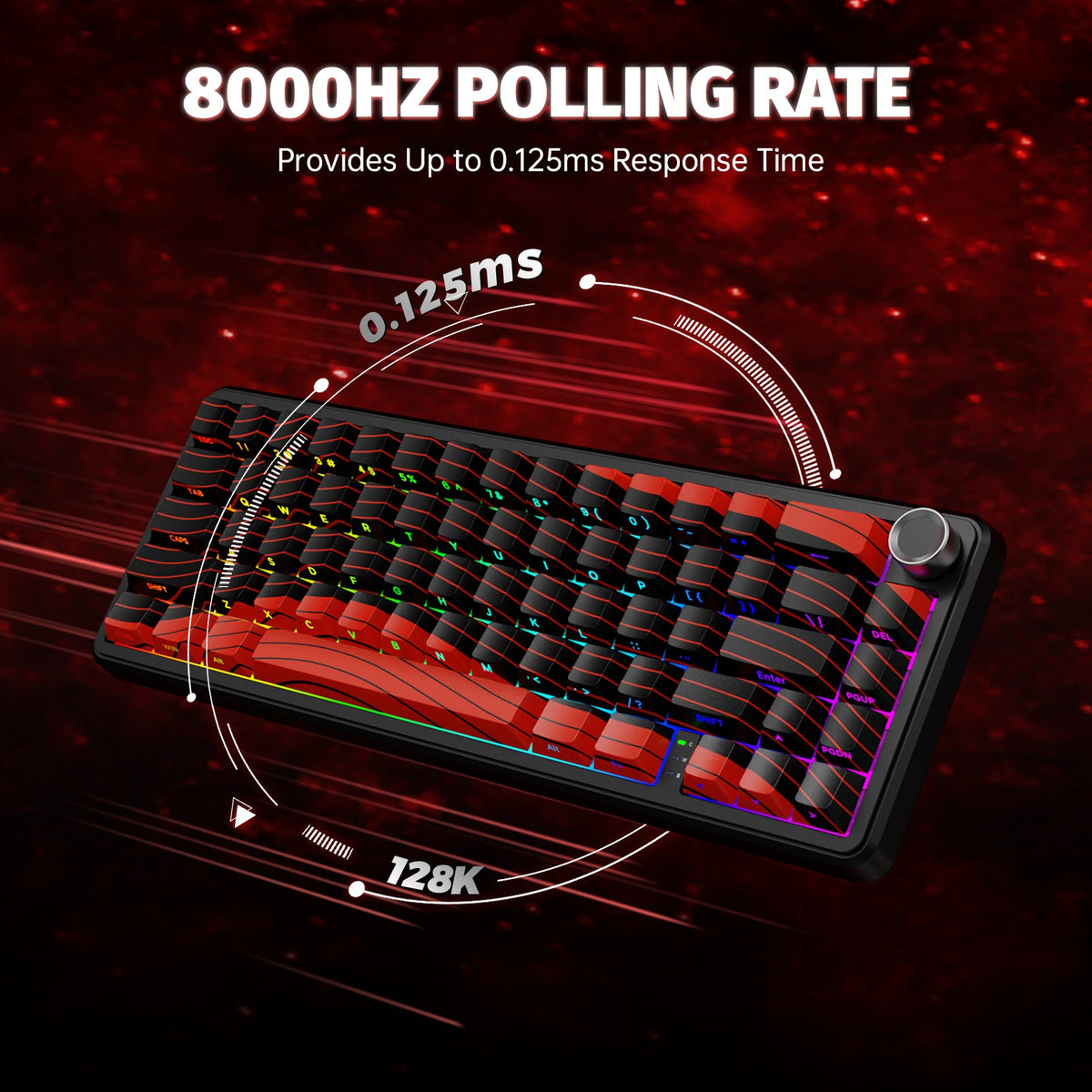 ATTACK SHARK X65PRO HE Wireless Rapid Trigger Keyboard Magnetic Switch