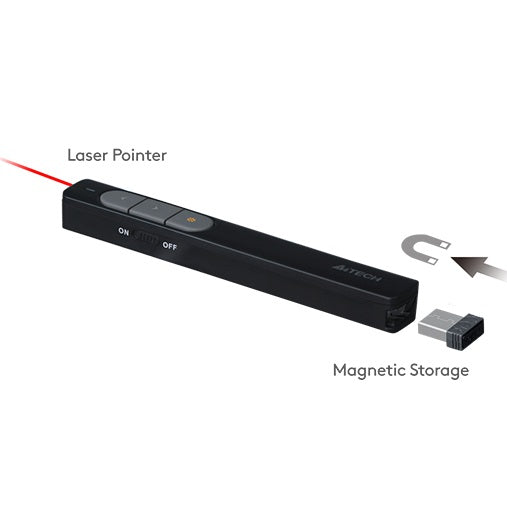 A4Tech LP-15 2.4G Wireless Laser Pen (BLACK)