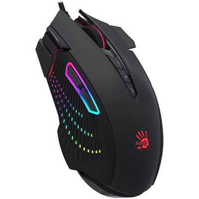 Bloody J90s 2-Fire RGB Gaming Mouse Stone Black