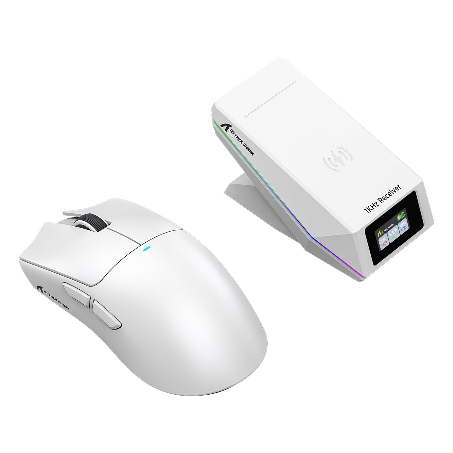 ATTACK SHARK X11 PRO V2 Wireless Gaming Mouse with TFT Display Charging Dock with C06 Coiled Cable