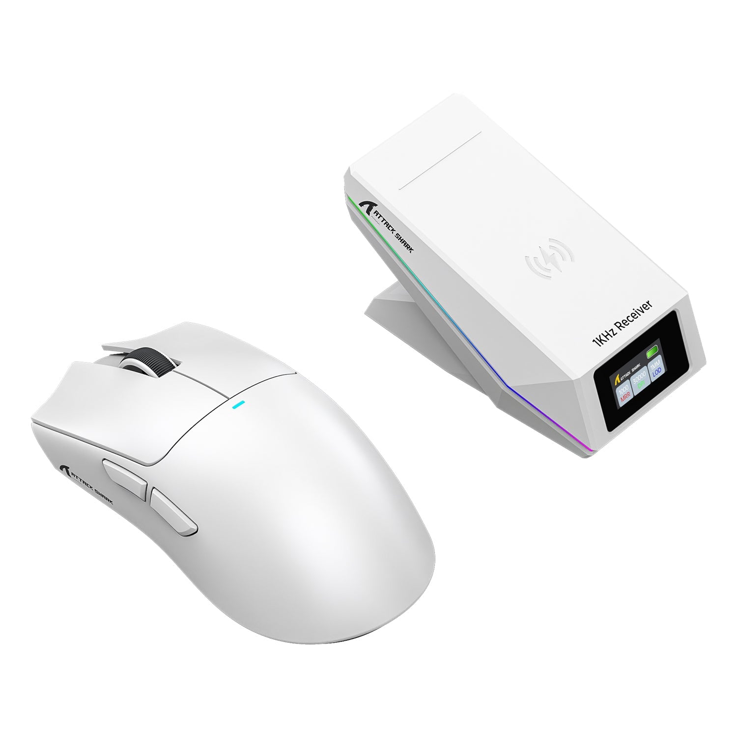 ATTACK SHARK X11 PRO V2 Wireless Gaming Mouse with TFT Display Charging Dock with C06 Coiled Cable
