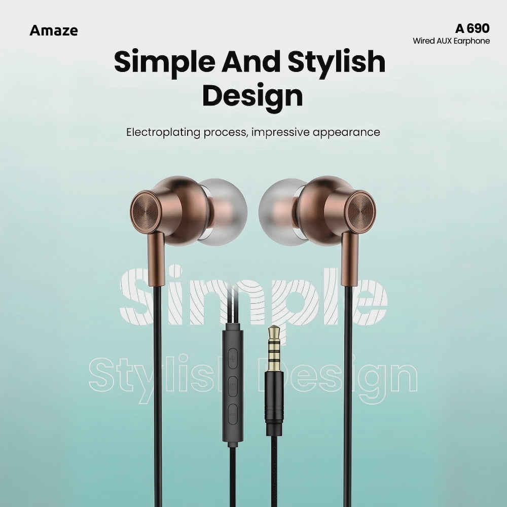 Wired AUX Earphone | A690