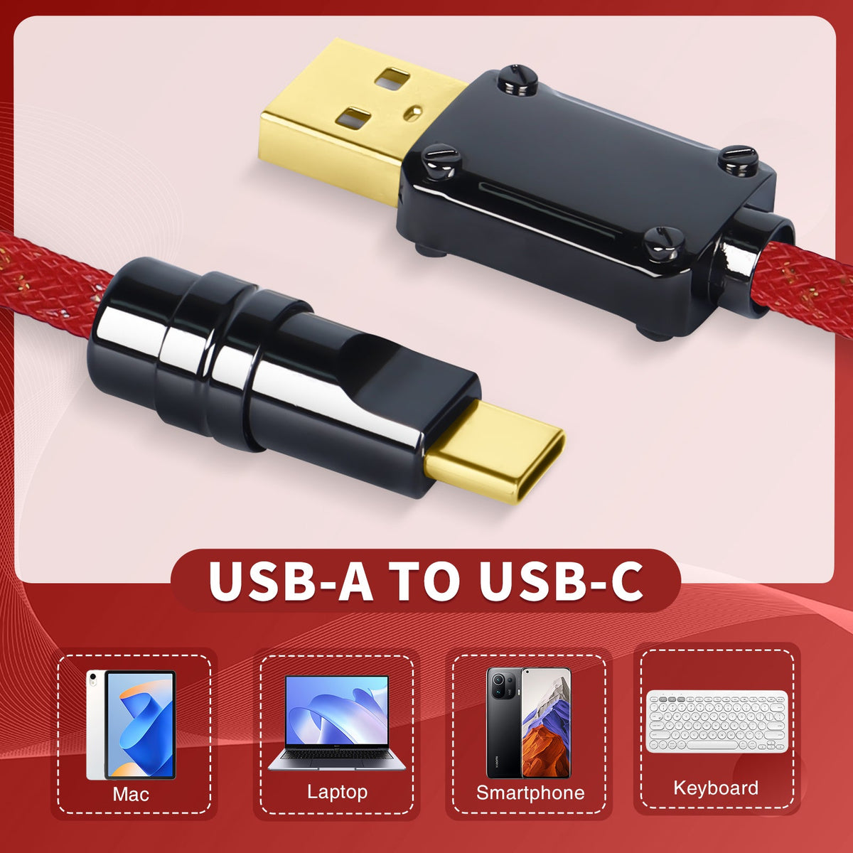ATTACK SHARK C05 Coiled Cable
