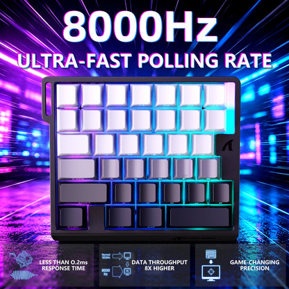 ATTACK SHARK M36 HE One-Handed Magnetic Switch Keyboard & C01 ULTRA LED Aviator Cable