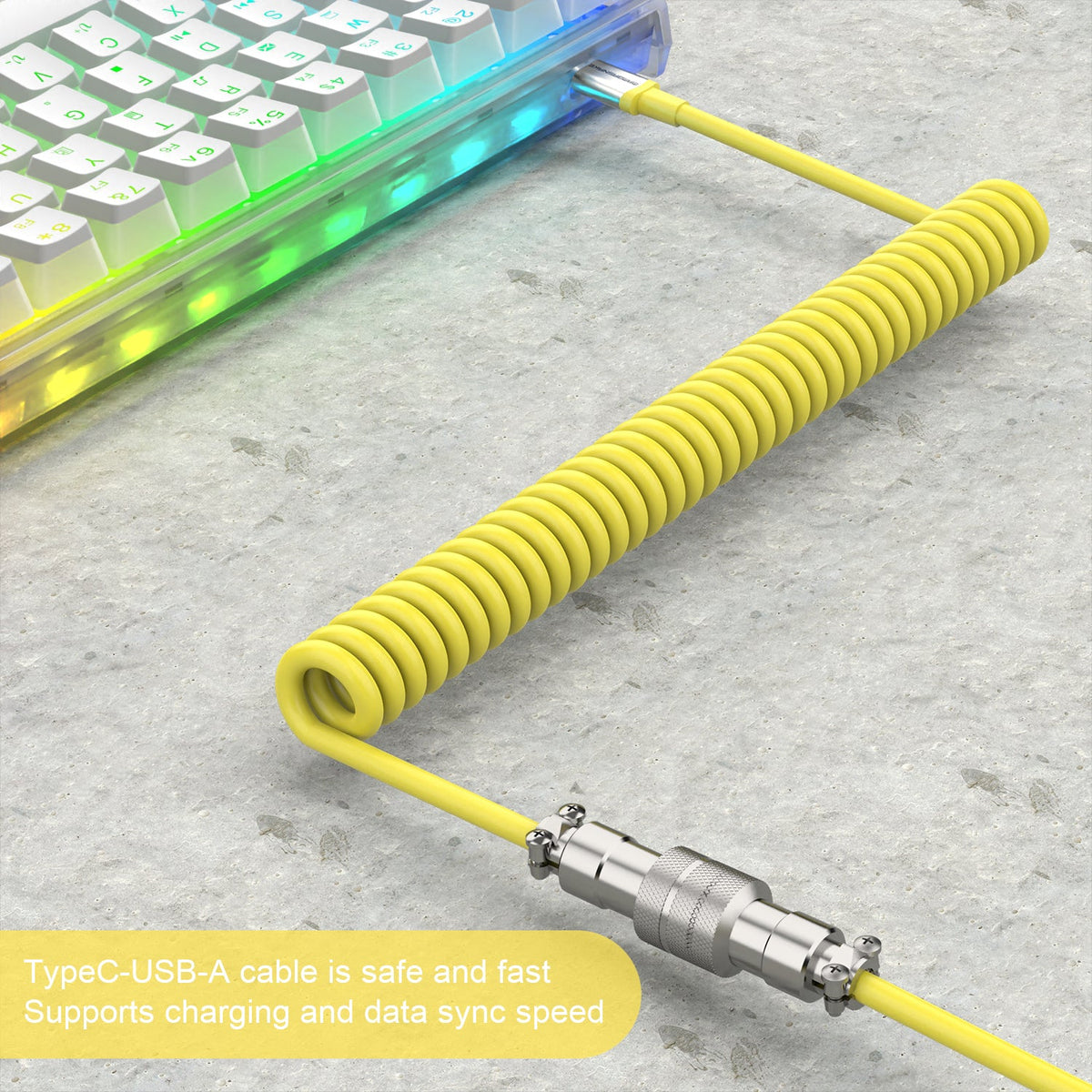 ATTACK SHARK x MAMBASNAKE C01 Coiled Cable