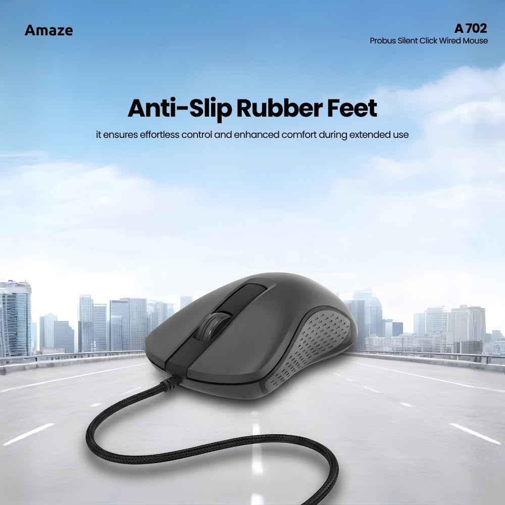 Probus Silent Click Wired Mouse| A702