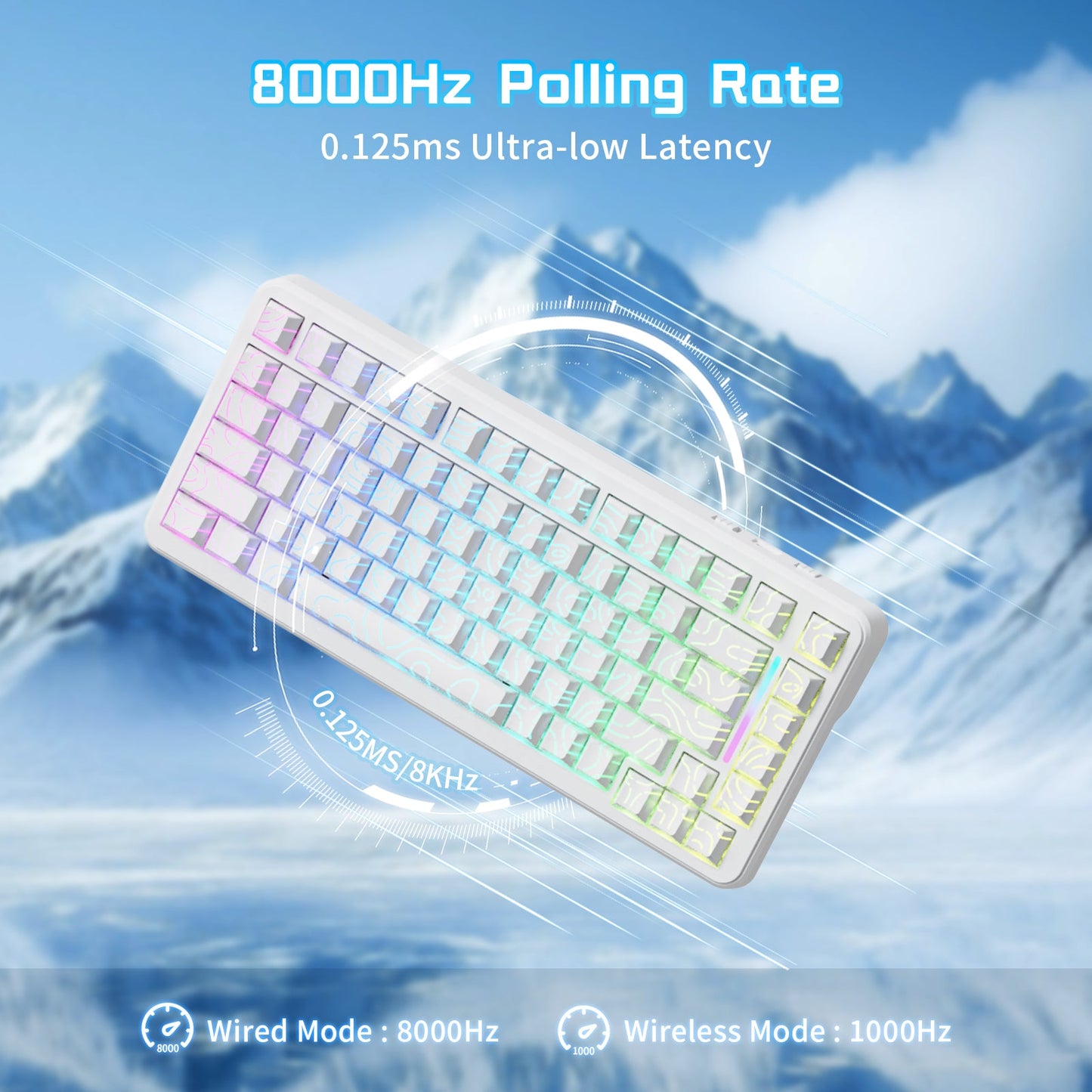 ATTACK SHARK X82PRO HE Wireless Rapid Trigger Gaming Keyboard Magnetic Switch