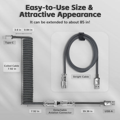 ATTACK SHARK C01PRO Coiled Cable