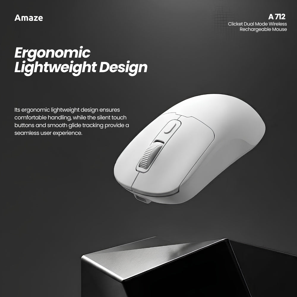 Clicket Dual Mode Wireless Rechargeable Mouse | A712