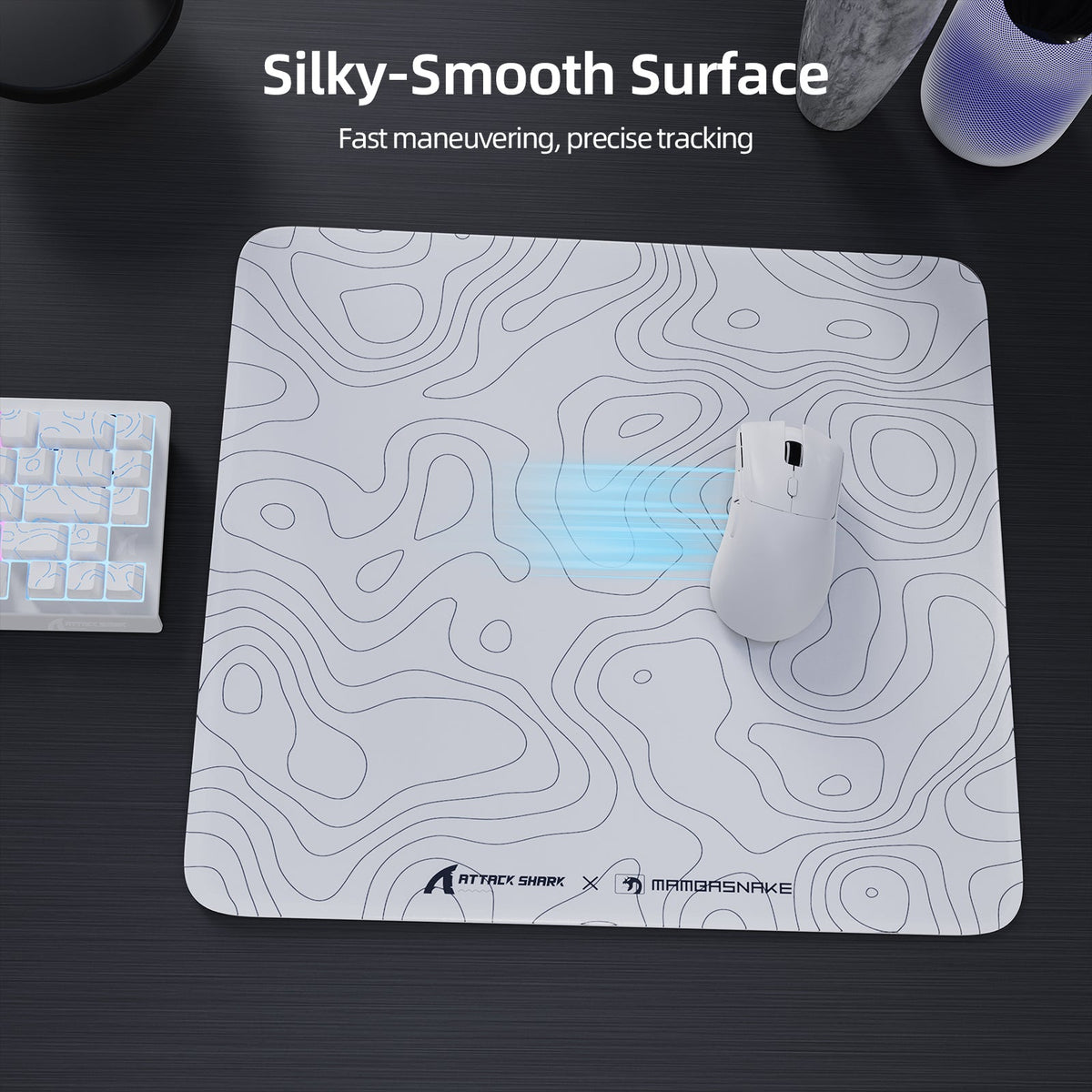 ATTACK SHARK CM05 Tempered Glass Gaming Mouse Pad