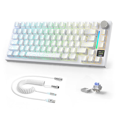 ATTACK SHARK X820ULTRA Mechanical Keyboard with C01ULTRA Coiled Cable
