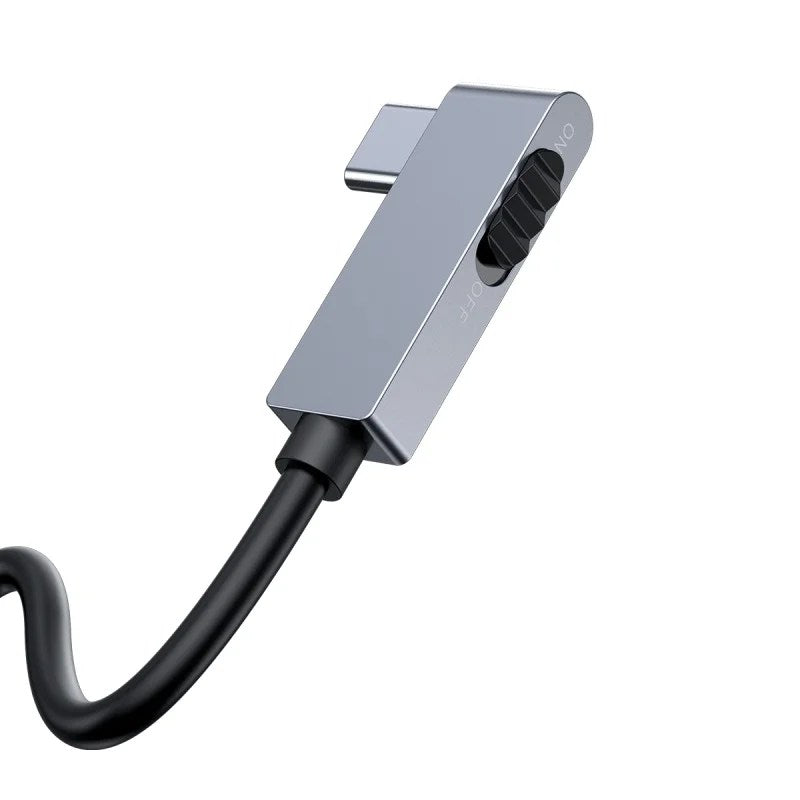 Baseus Bend Angle No.7 Multifunctional Type-C HUB Converter（Upgrade) Space Gray
