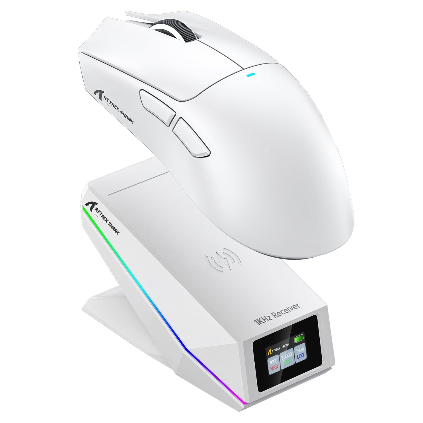 ATTACK SHARK X11 PRO V2 Wireless Gaming Mouse with TFT Display Charging Dock with C06 Coiled Cable