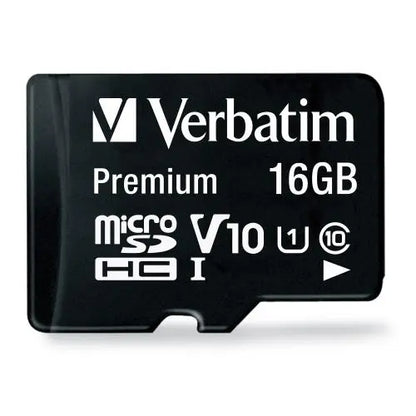 Verbatim 16GB Premium microSDHC Memory Card With Adapter